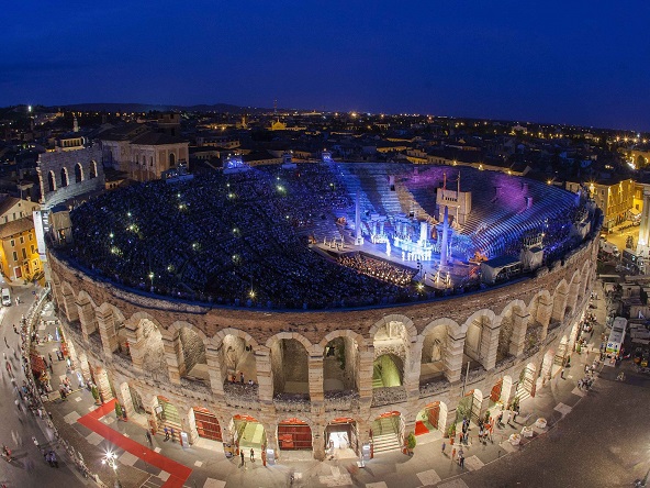 New production of Verdi's Aida opens 100th edition of Verona Arena